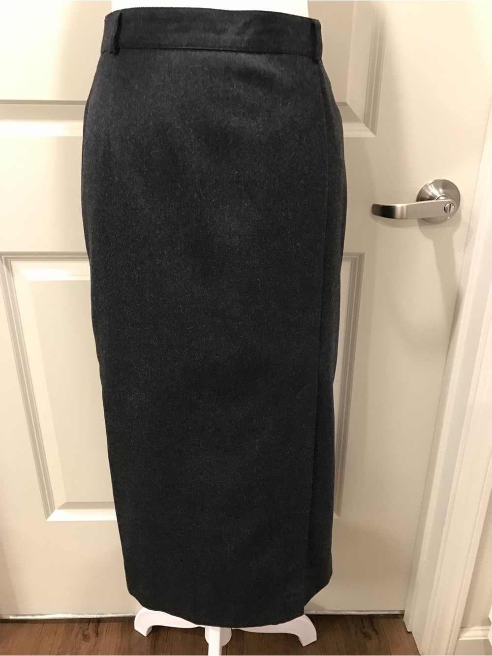Basler Charcoal Straight Pencil Skirt